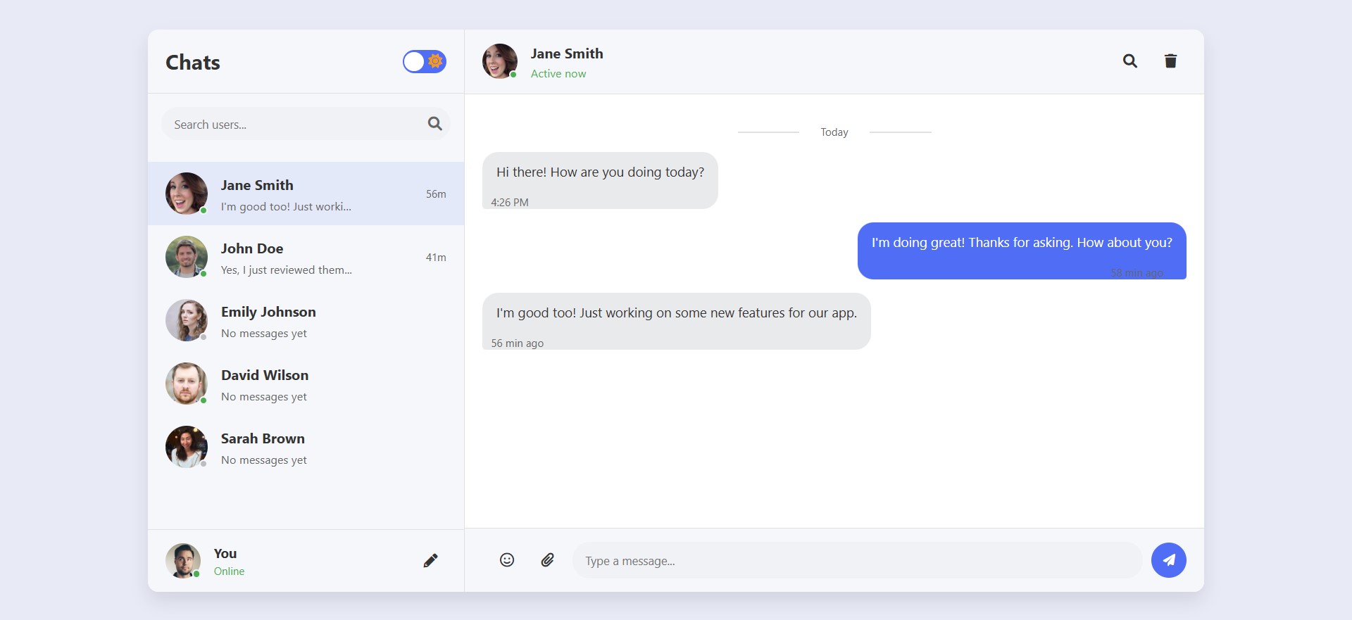 ChatApp screenshot