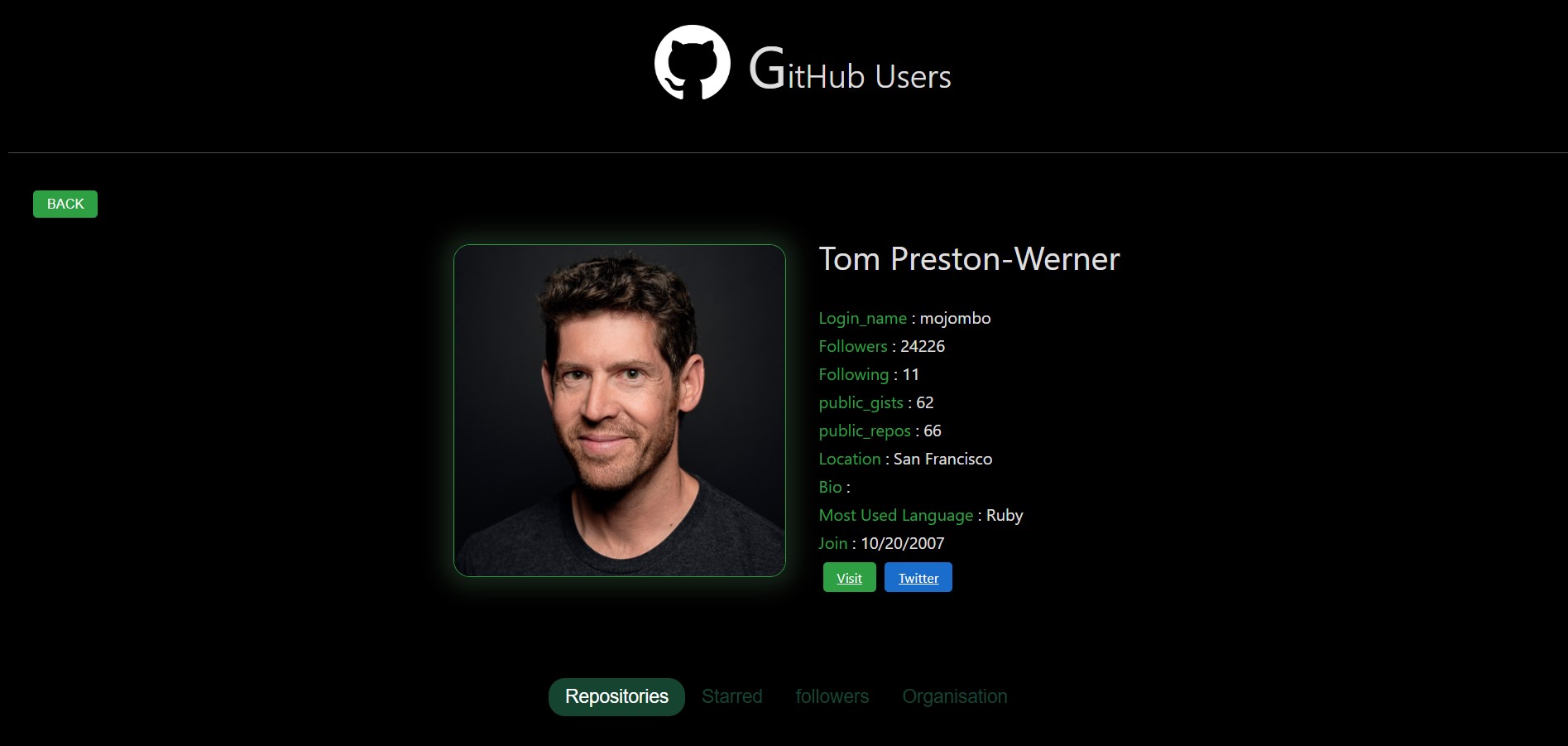 GitFinder screenshot