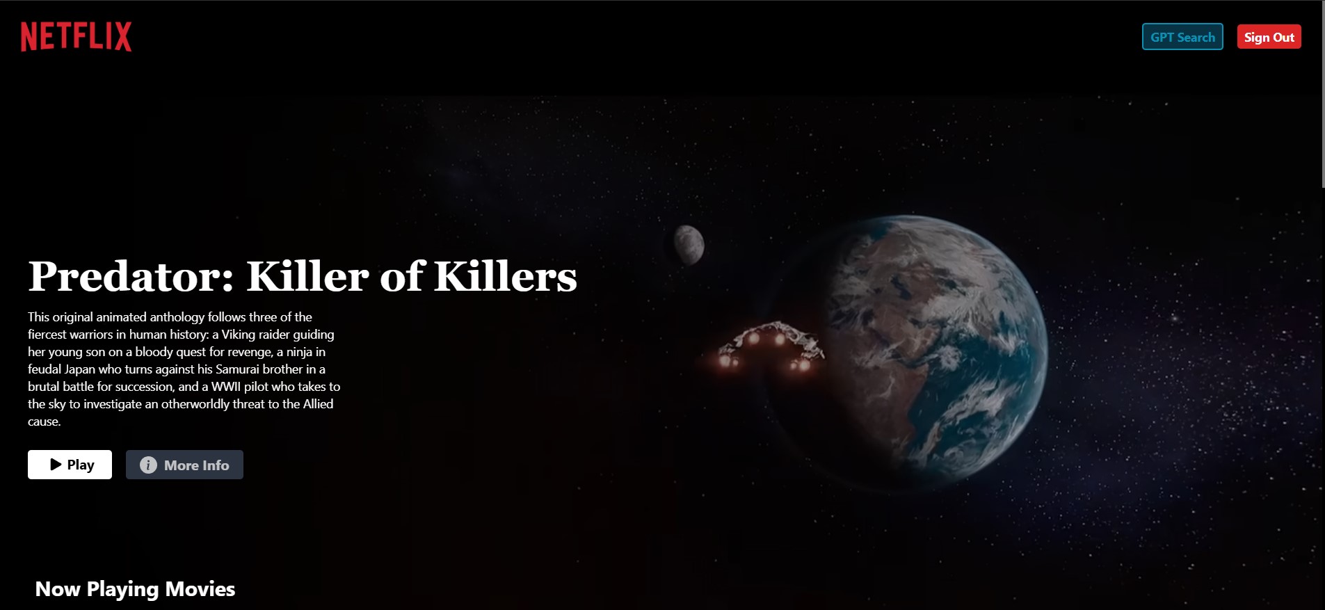 Netflix-GPT screenshot