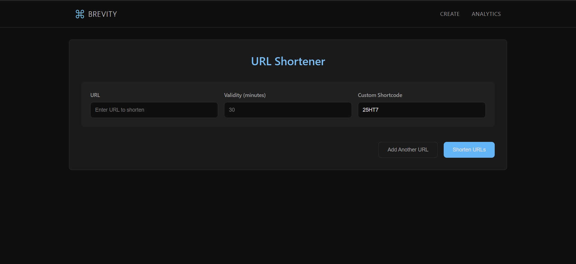 URL Shortener Microservice screenshot